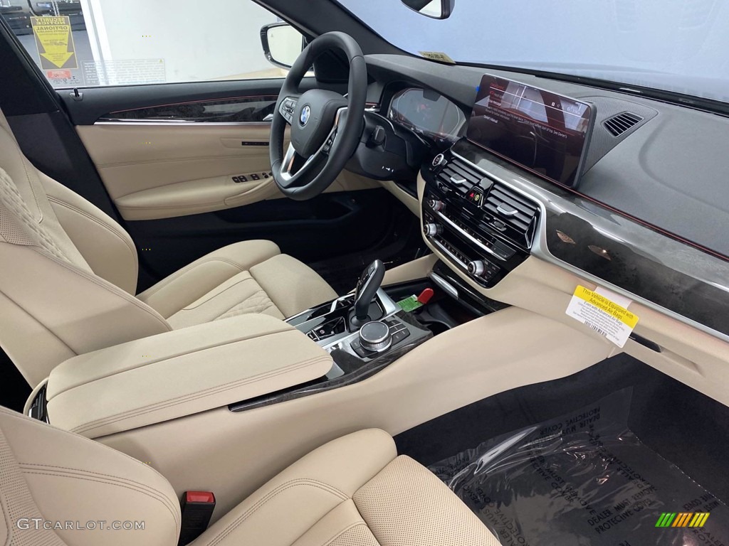 2021 5 Series 530i Sedan - Jet Black / Canberra Beige photo #25