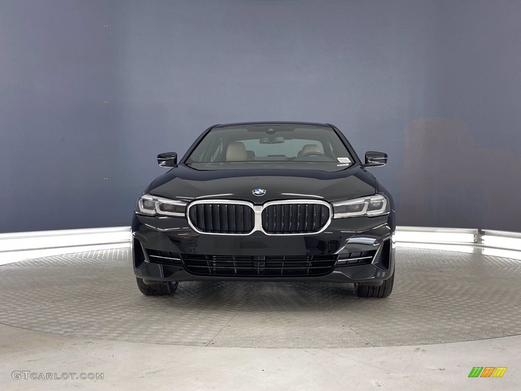 2021 5 Series 530i Sedan - Jet Black / Canberra Beige photo #2