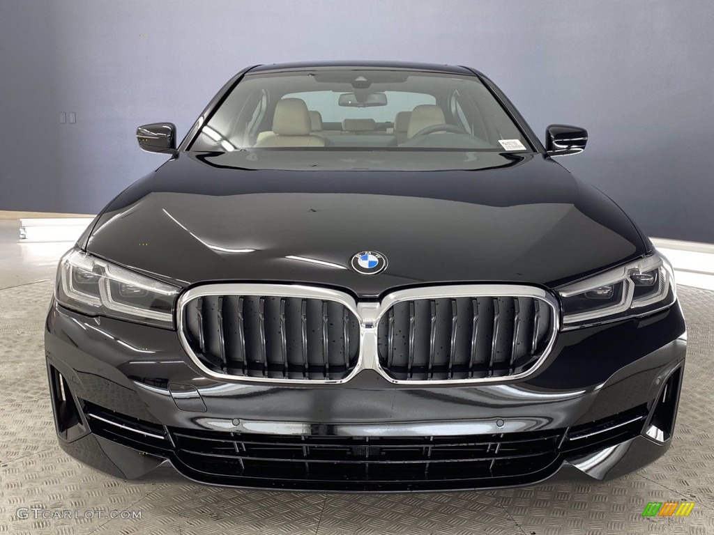 2021 5 Series 530i Sedan - Jet Black / Canberra Beige photo #9