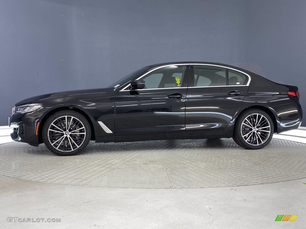 2021 5 Series 530i Sedan - Black Sapphire Metallic / Black photo #7