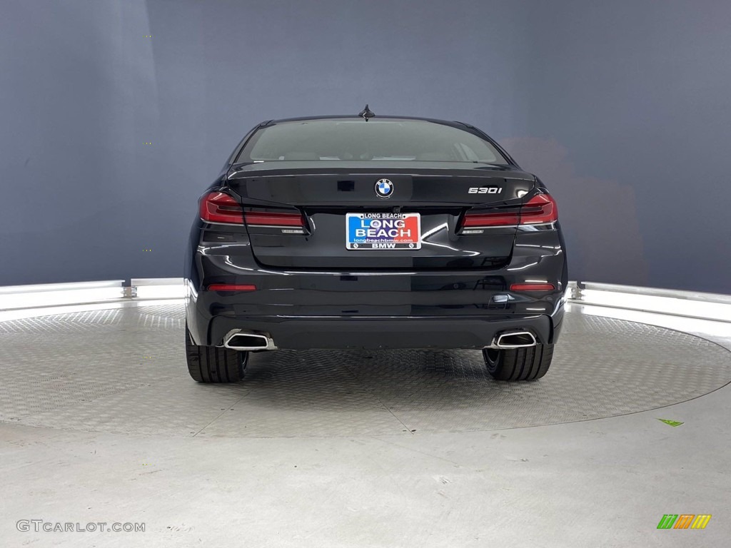 2021 5 Series 530i Sedan - Black Sapphire Metallic / Black photo #9
