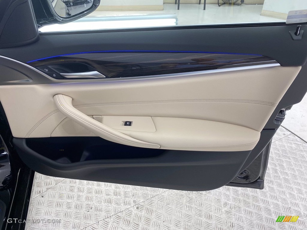 2021 5 Series 530i Sedan - Jet Black / Canberra Beige photo #28
