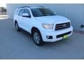 2017 Super White Toyota Sequoia SR5  photo #2