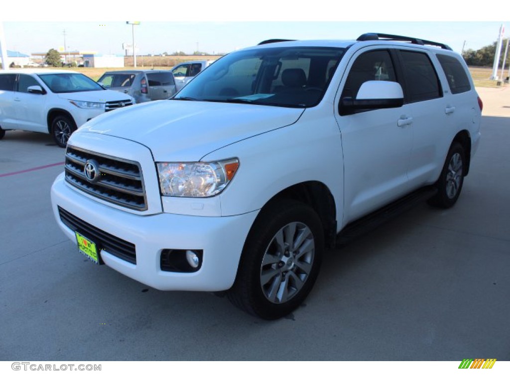 2017 Sequoia SR5 - Super White / Graphite photo #4