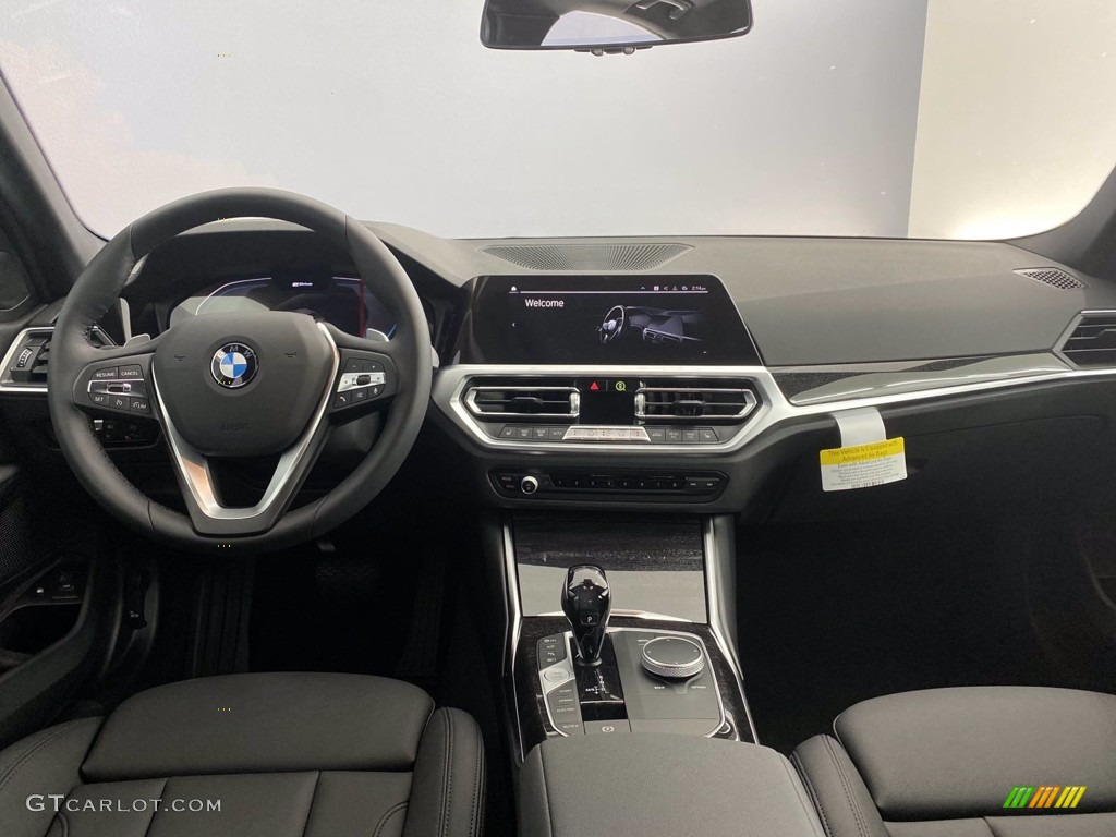 2021 3 Series 330e Sedan - Alpine White / Black photo #2