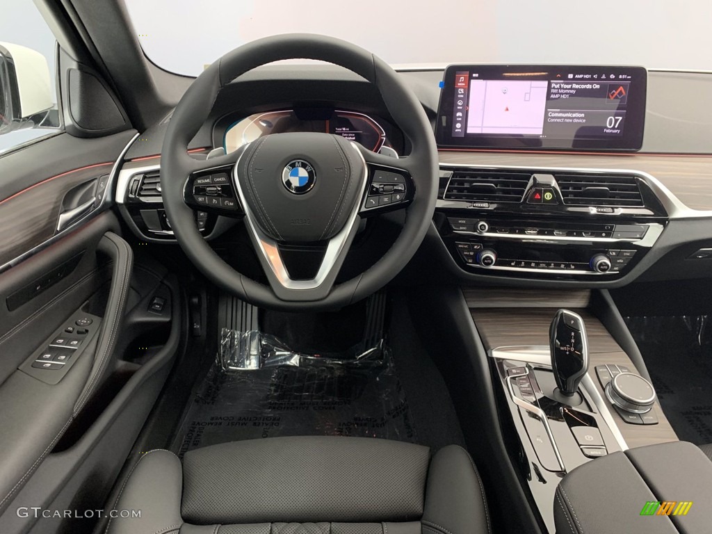 2021 5 Series 540i Sedan - Alpine White / Black photo #5