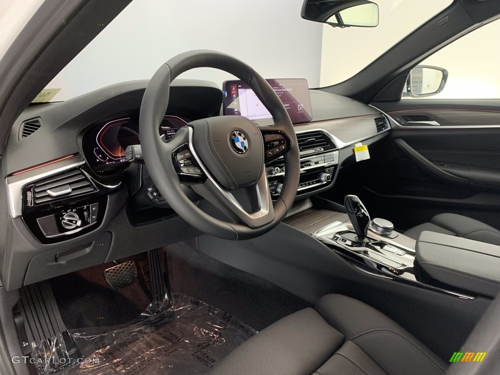 2021 5 Series 540i Sedan - Alpine White / Black photo #7