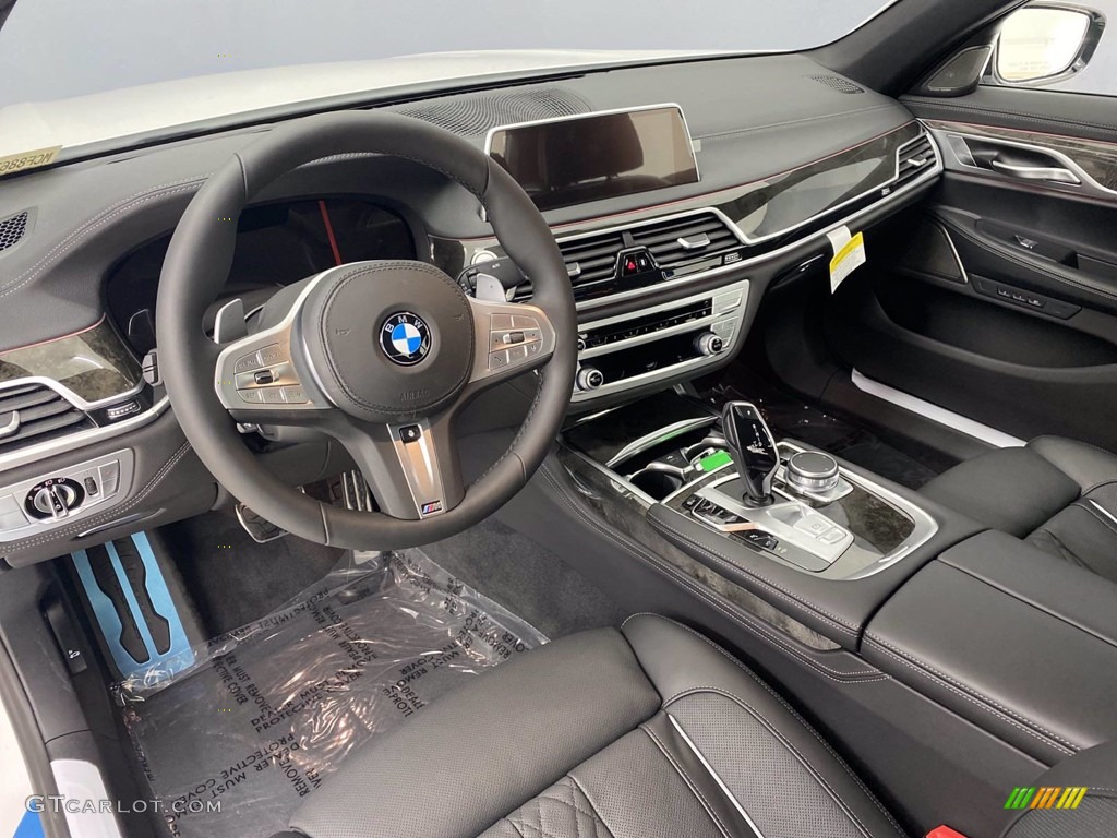 2021 7 Series 750i xDrive Sedan - Mineral White Metallic / Black photo #3
