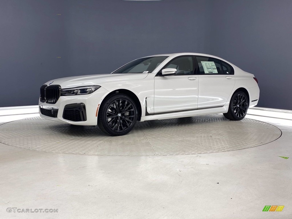 2021 7 Series 750i xDrive Sedan - Mineral White Metallic / Black photo #6