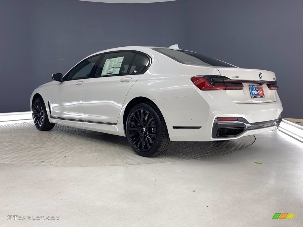 2021 7 Series 750i xDrive Sedan - Mineral White Metallic / Black photo #8