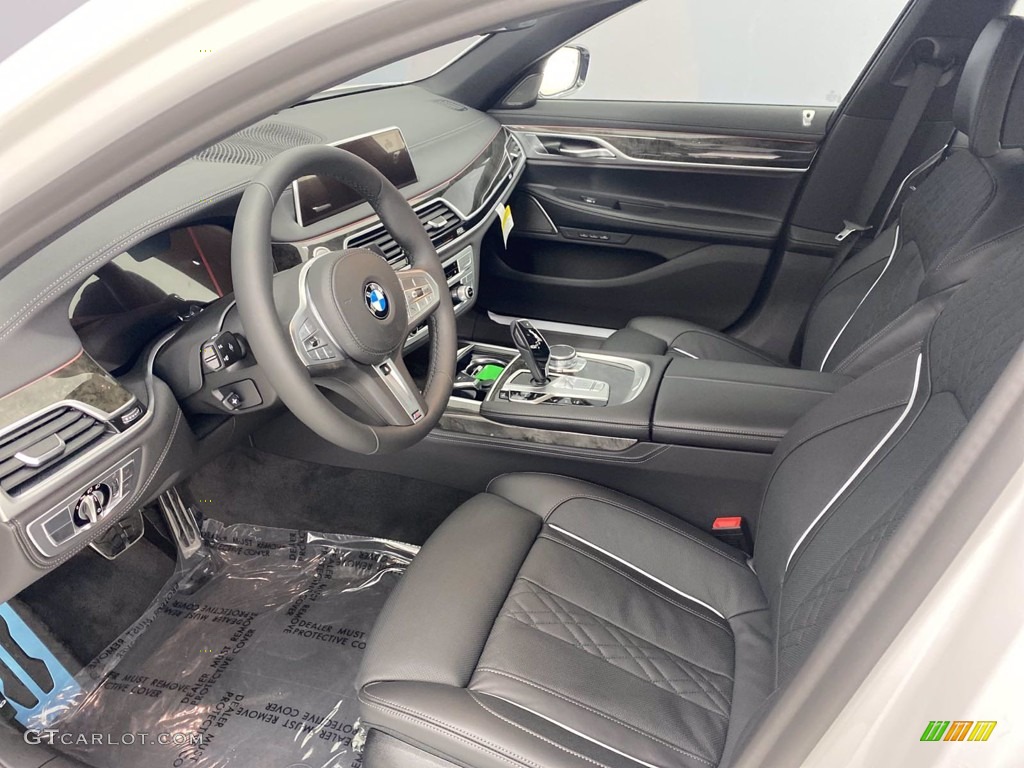 2021 7 Series 750i xDrive Sedan - Mineral White Metallic / Black photo #14