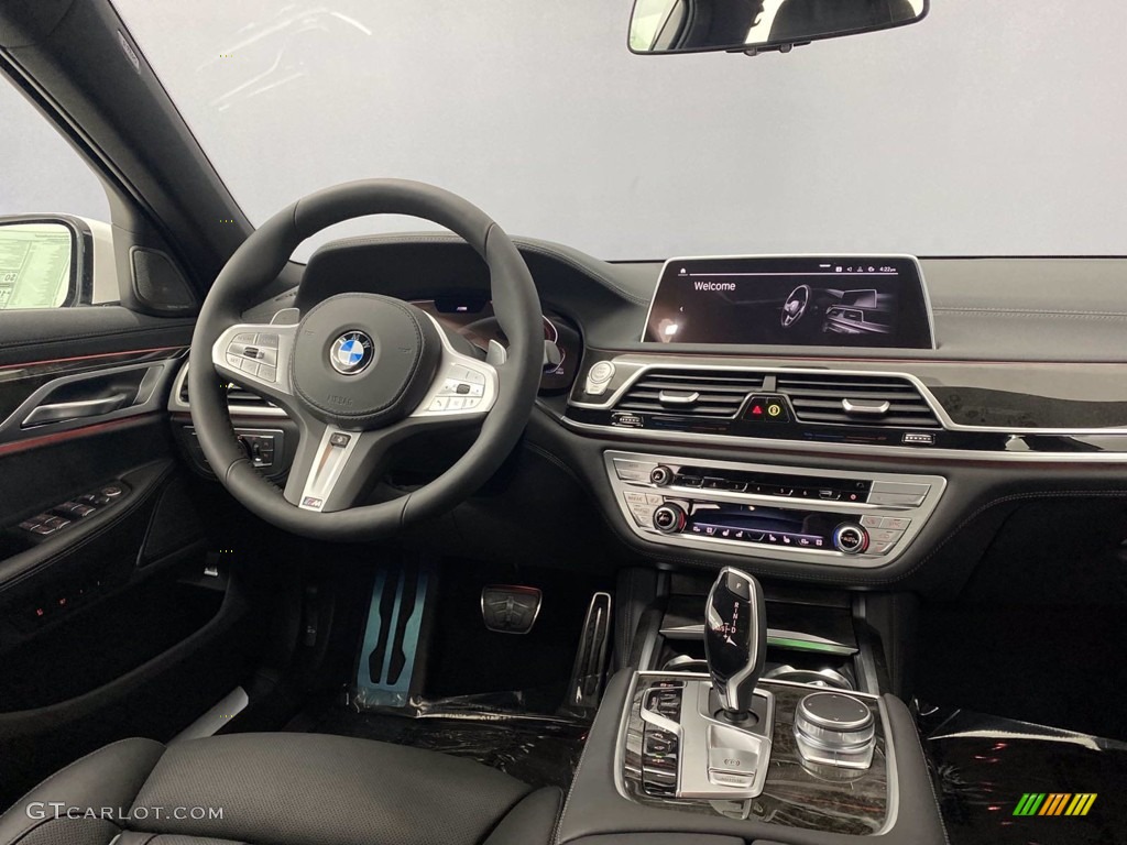 2021 7 Series 750i xDrive Sedan - Mineral White Metallic / Black photo #20