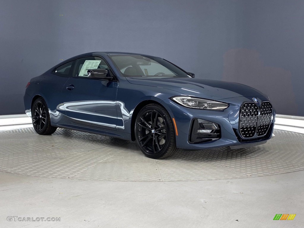 2021 4 Series 430i Coupe - Arctic Race Blue Metallic / Black photo #1