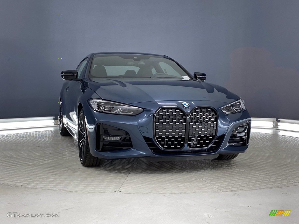2021 4 Series 430i Coupe - Arctic Race Blue Metallic / Black photo #3