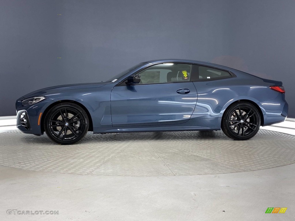 2021 4 Series 430i Coupe - Arctic Race Blue Metallic / Black photo #7