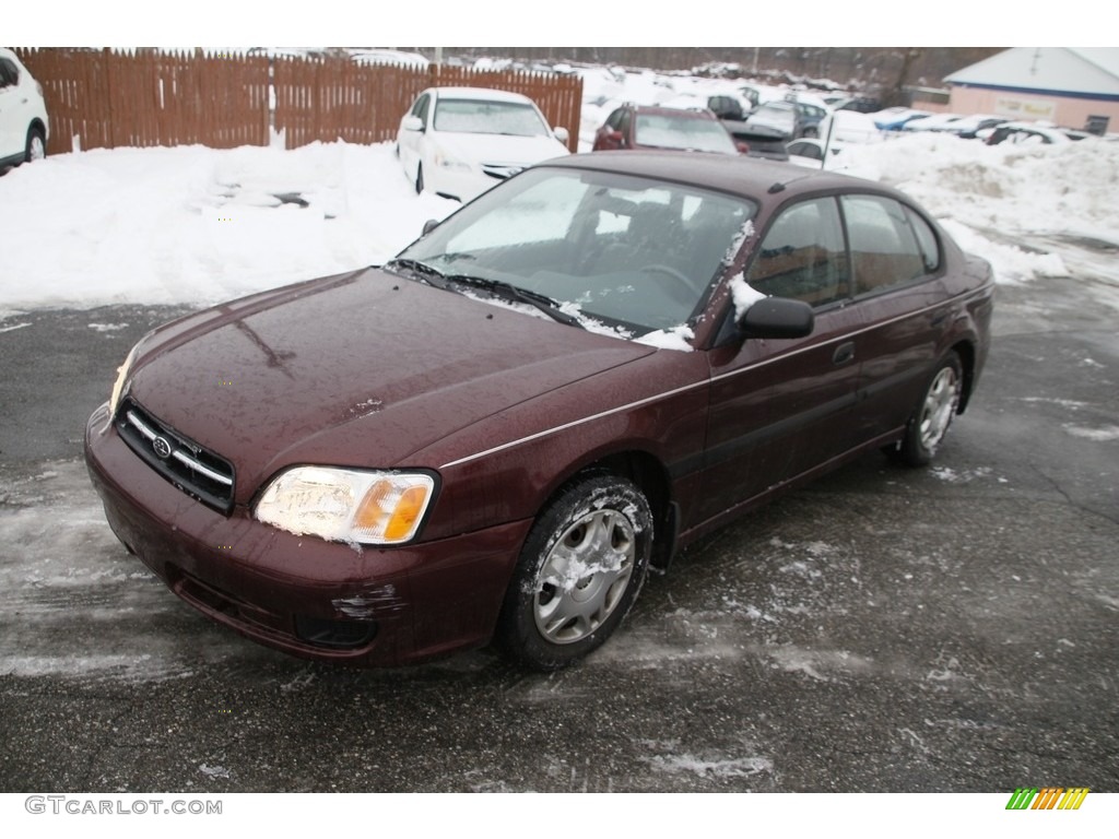 2001 Legacy L Sedan - Winestone Red Pearl / Gray photo #1