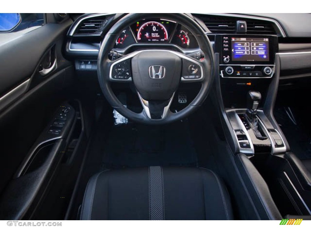 2019 Civic Sport Sedan - Agean Blue Metallic / Black photo #5