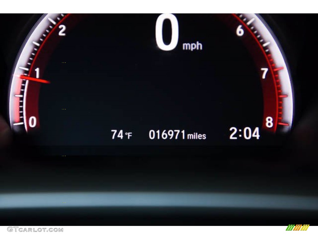 2019 Civic Sport Sedan - Agean Blue Metallic / Black photo #6
