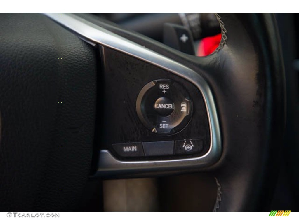 2019 Civic Sport Sedan - Agean Blue Metallic / Black photo #15