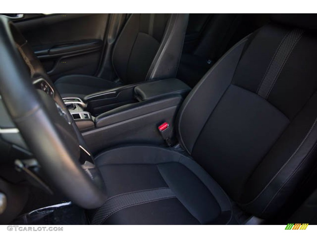 2019 Civic Sport Sedan - Agean Blue Metallic / Black photo #17