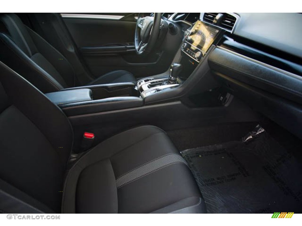 2019 Civic Sport Sedan - Agean Blue Metallic / Black photo #22
