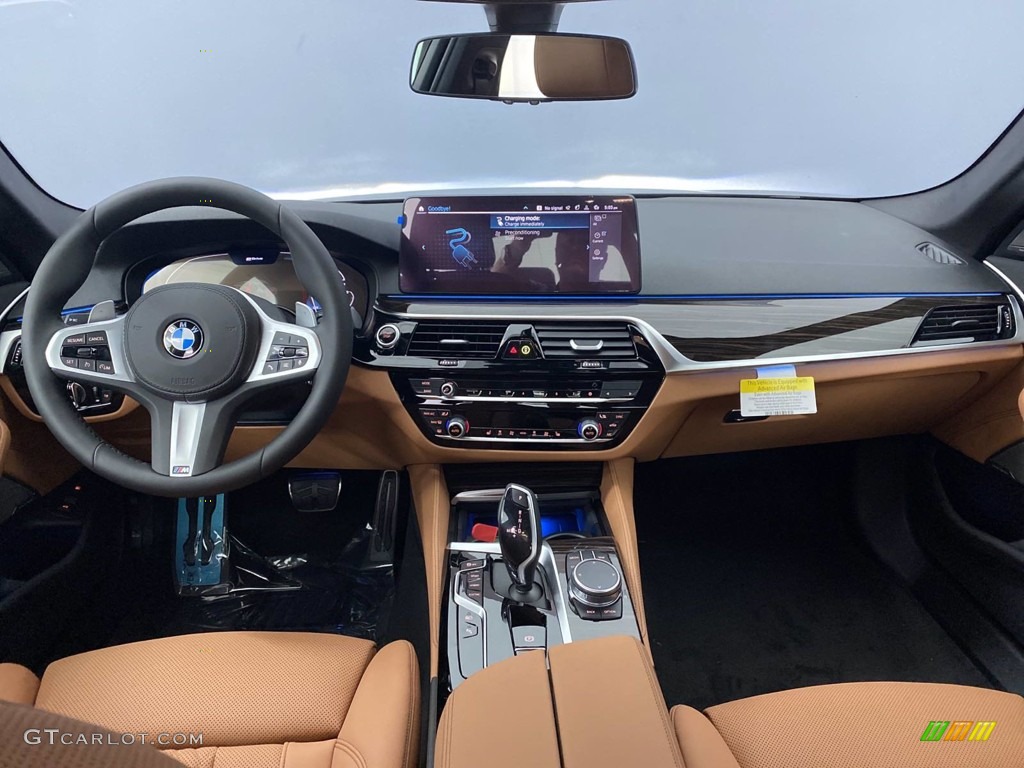 2021 5 Series 530e Sedan - Bernina Gray Amber Effect / Cognac photo #2