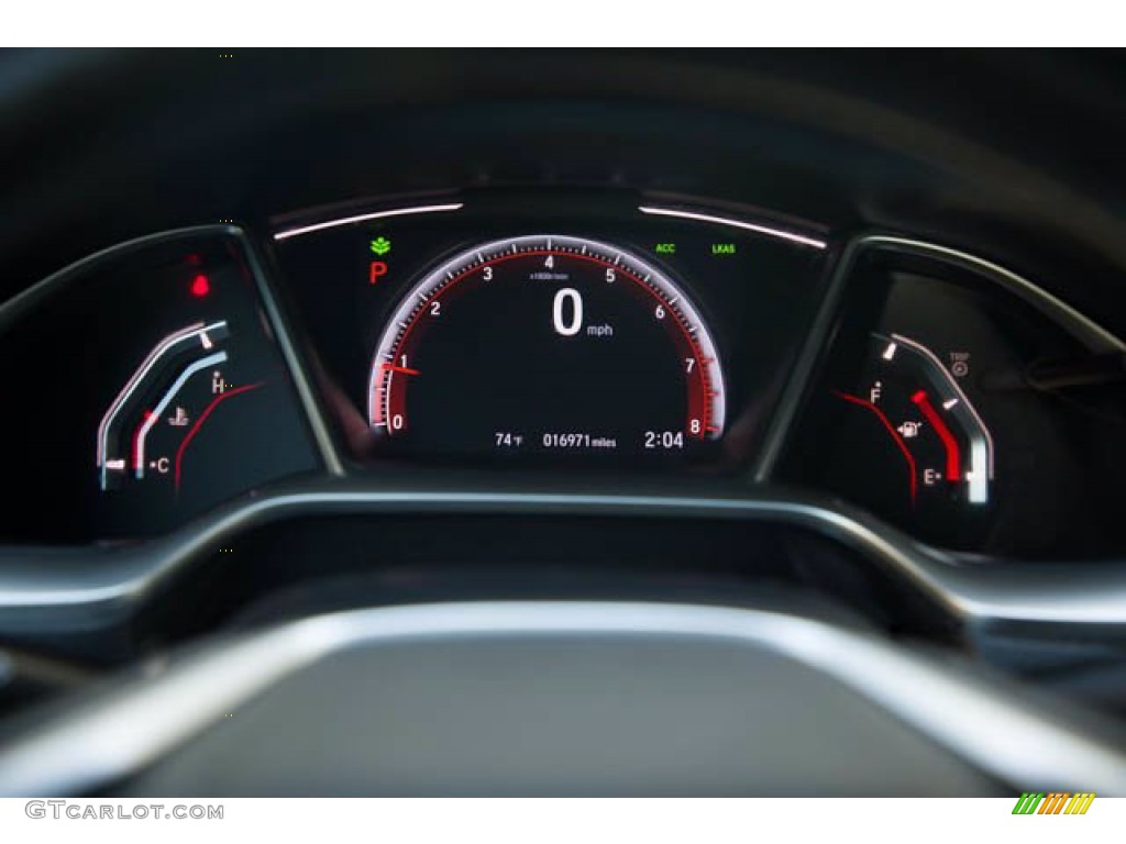 2019 Civic Sport Sedan - Agean Blue Metallic / Black photo #26