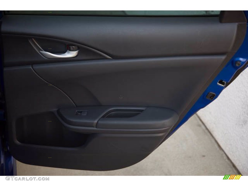2019 Civic Sport Sedan - Agean Blue Metallic / Black photo #30