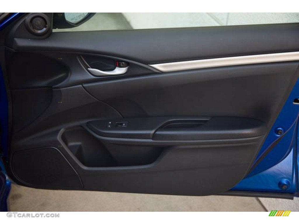 2019 Civic Sport Sedan - Agean Blue Metallic / Black photo #31