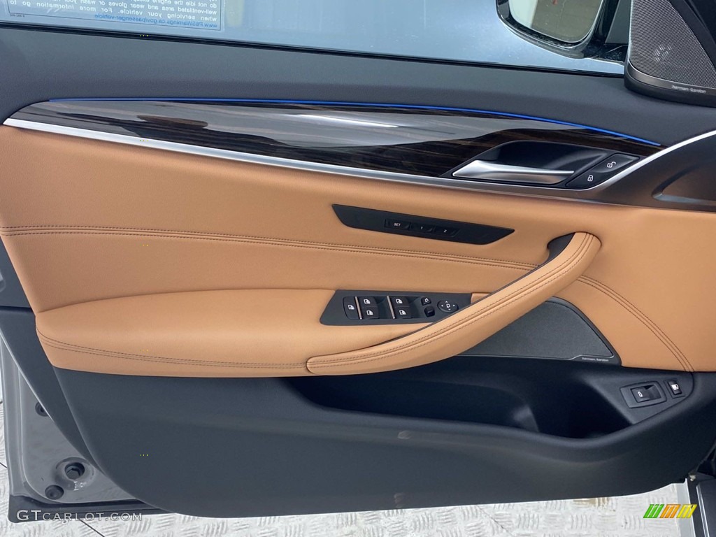 2021 5 Series 530e Sedan - Bernina Gray Amber Effect / Cognac photo #16