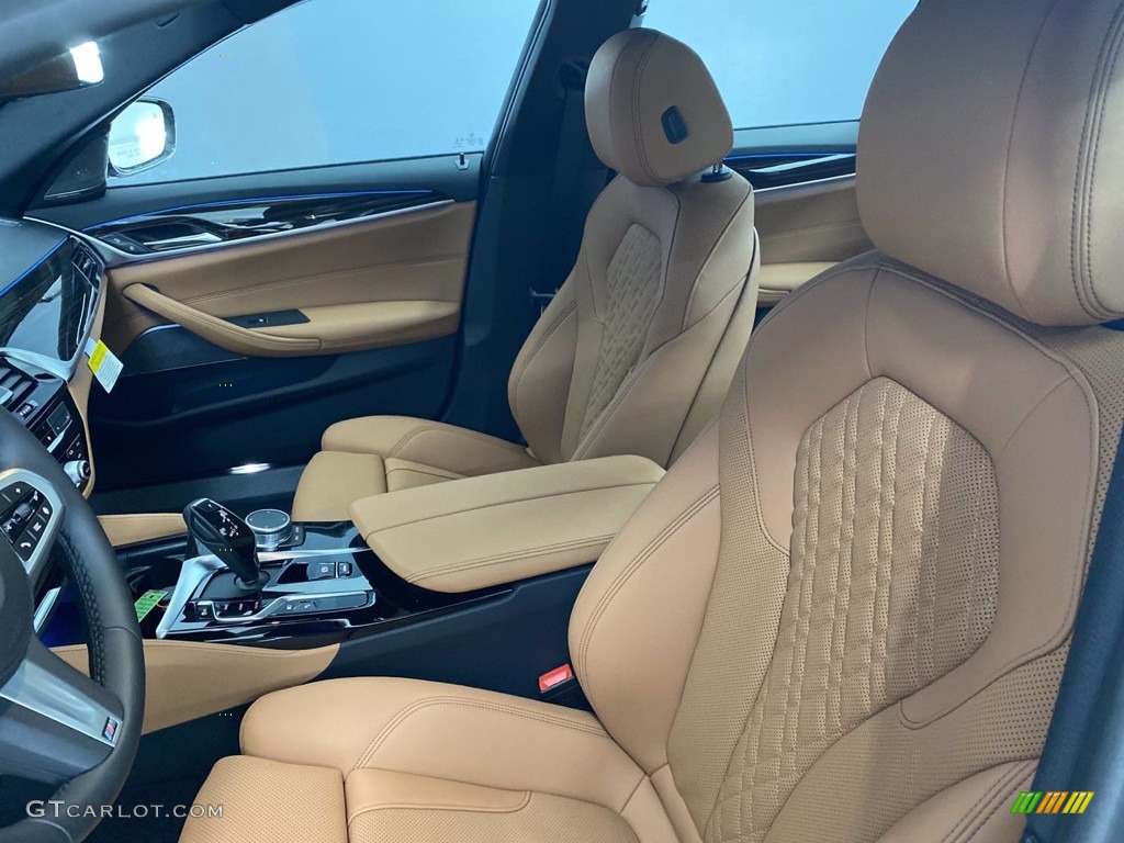 2021 5 Series 530e Sedan - Bernina Gray Amber Effect / Cognac photo #19