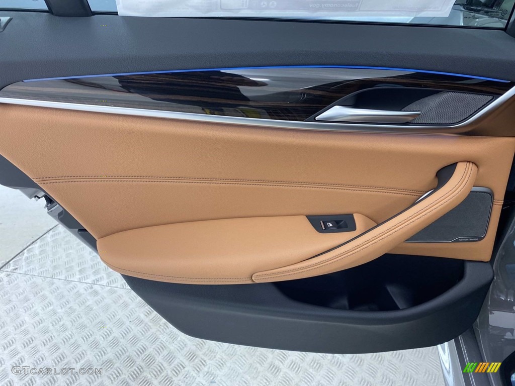 2021 5 Series 530e Sedan - Bernina Gray Amber Effect / Cognac photo #20