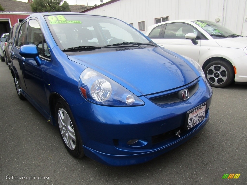 Vivid Blue Pearl Honda Fit