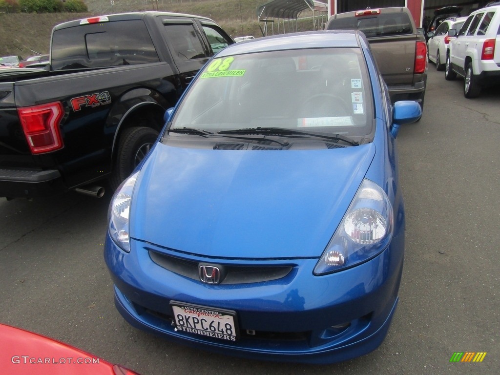 2008 Fit Sport - Vivid Blue Pearl / Black/Grey photo #4