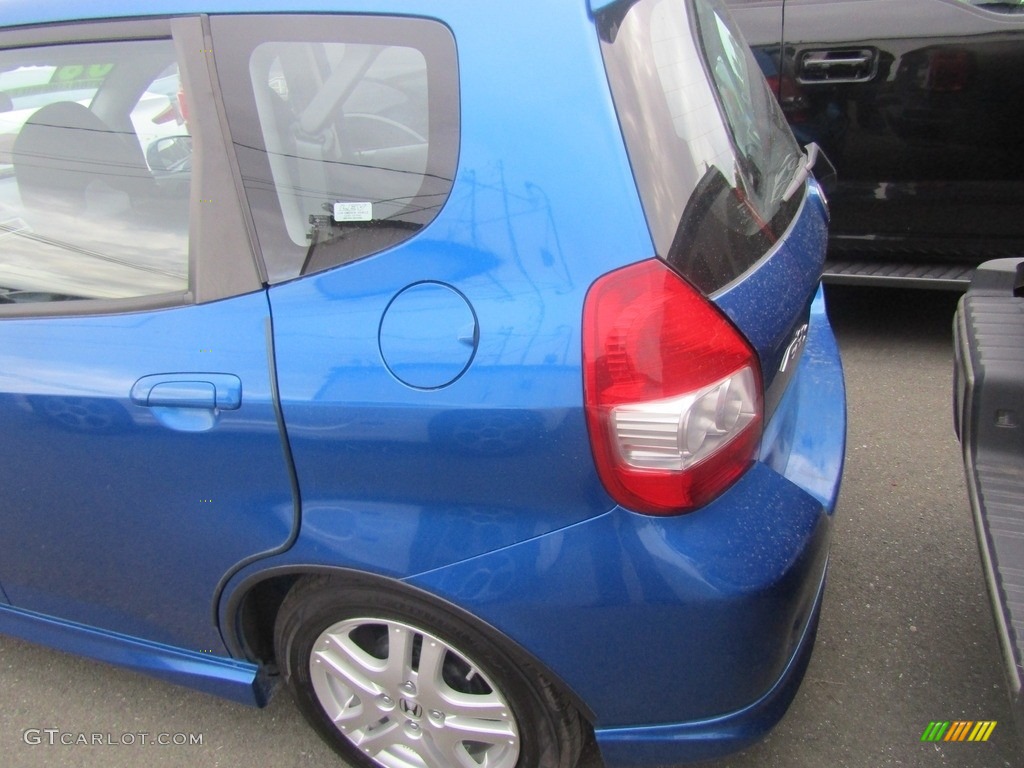 2008 Fit Sport - Vivid Blue Pearl / Black/Grey photo #13