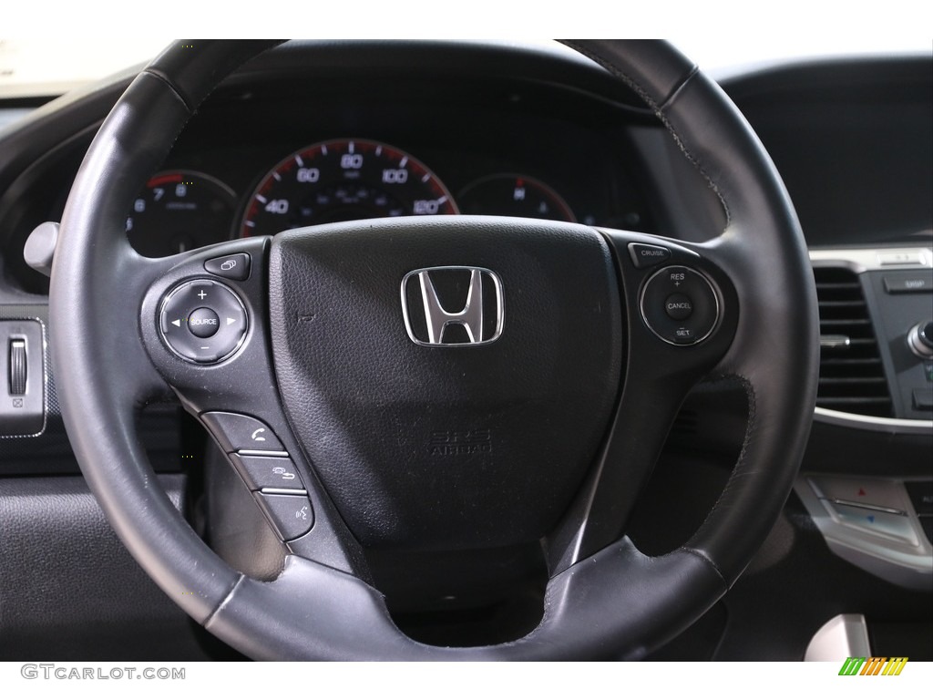 2013 Honda Accord Sport Sedan Black Steering Wheel Photo #141063233
