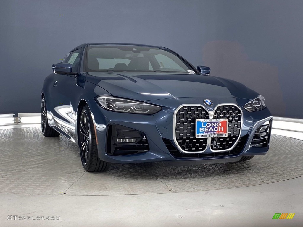 2021 4 Series 430i Coupe - Arctic Race Blue Metallic / Black photo #4