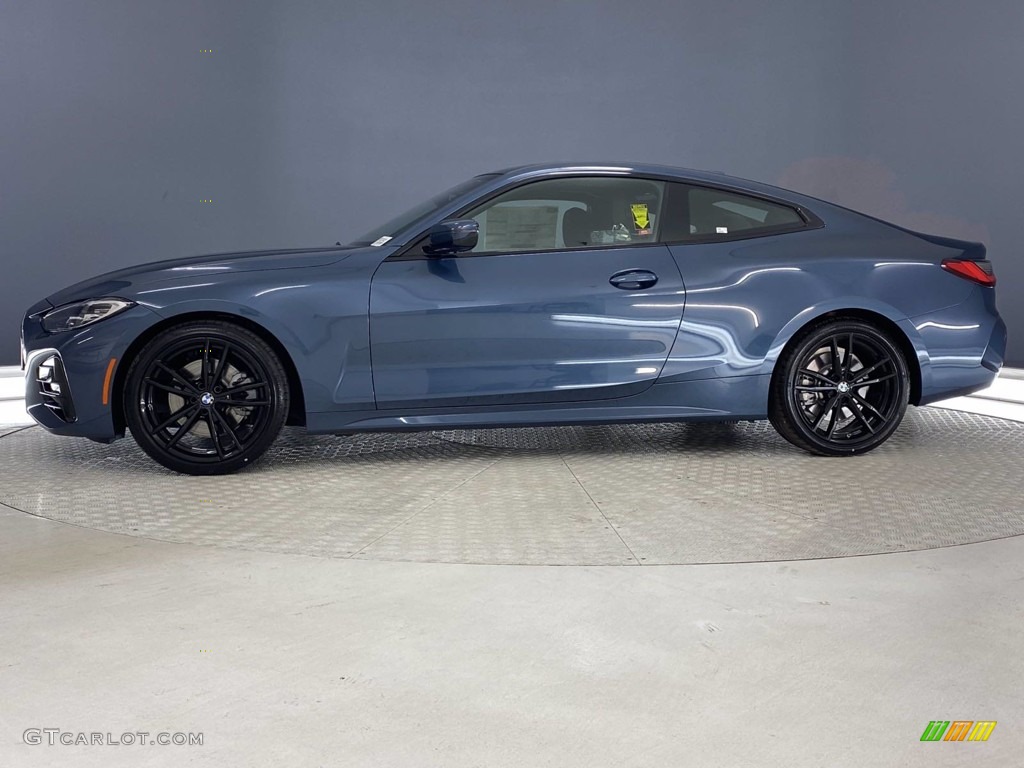 2021 4 Series 430i Coupe - Arctic Race Blue Metallic / Black photo #8