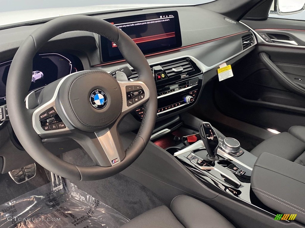 2021 5 Series 540i Sedan - Alpine White / Black photo #3