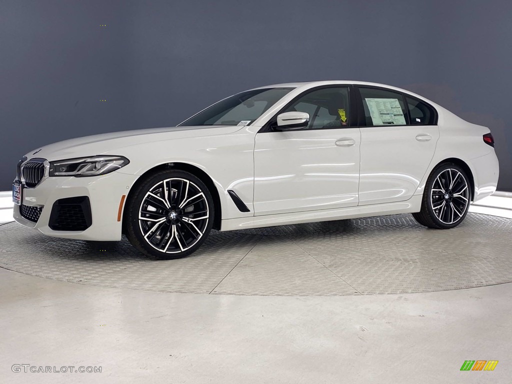 2021 5 Series 540i Sedan - Alpine White / Black photo #6