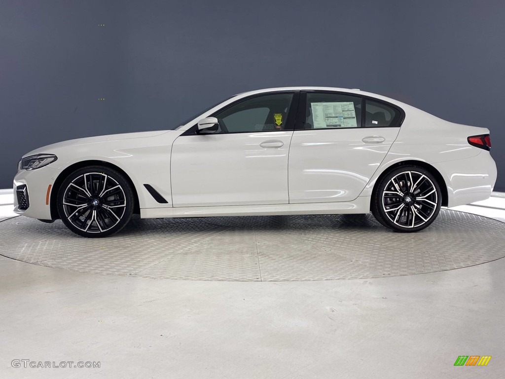 2021 5 Series 540i Sedan - Alpine White / Black photo #7