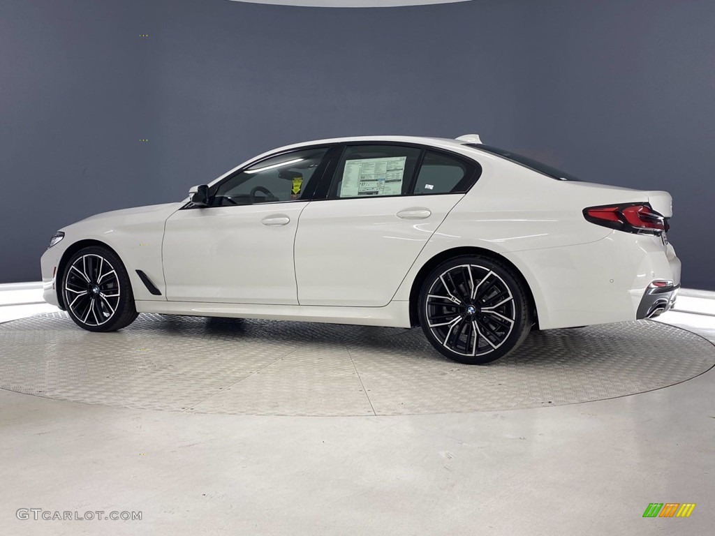 2021 5 Series 540i Sedan - Alpine White / Black photo #8