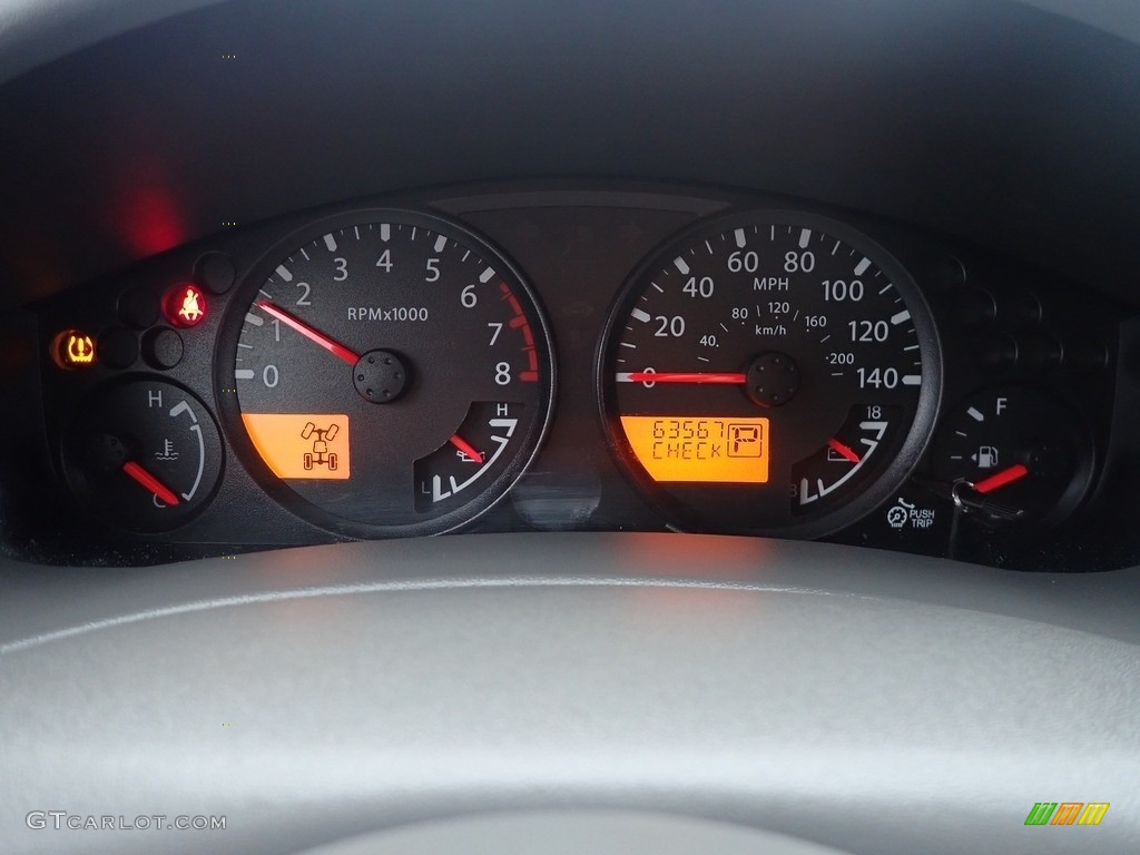 2017 Nissan Frontier SV Crew Cab 4x4 Gauges Photo #141064628