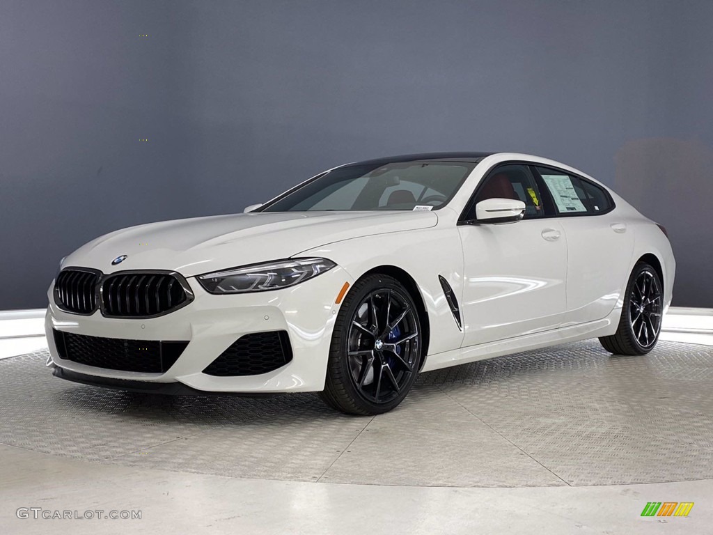 2021 8 Series 850i xDrive Gran Coupe - Alpine White / Fiona Red/Black photo #6