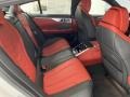 2021 BMW 8 Series Fiona Red/Black Interior Rear Seat Photo