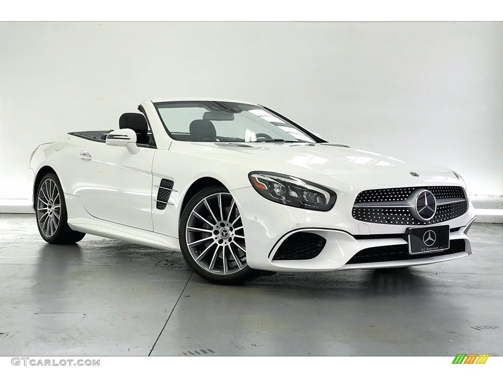 Polar White 2018 Mercedes-Benz SL 450 Roadster Exterior Photo #141065900
