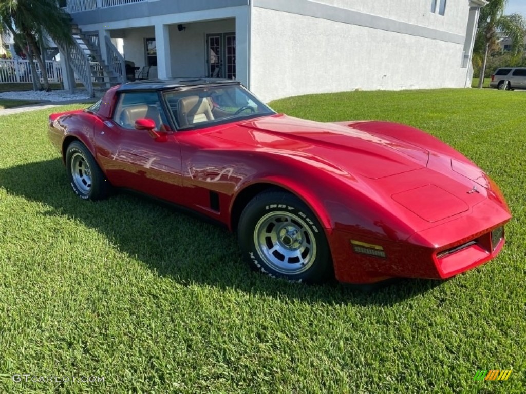 1981 Corvette Coupe - Autumn Red / Camel photo #8