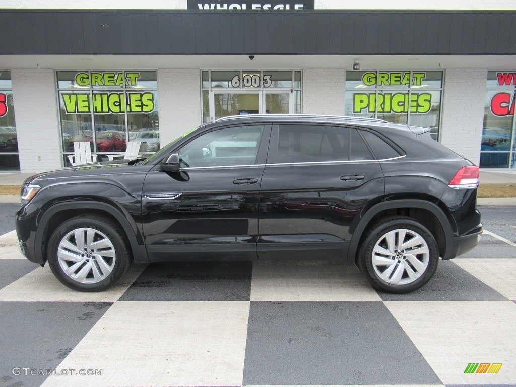 2020 Atlas Cross Sport SE 4Motion - Deep Black Pearl / Beige photo #1