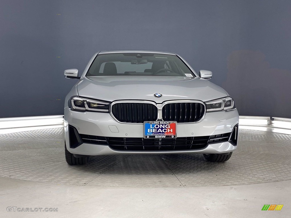 2021 5 Series 530i Sedan - Glacier Silver Metallic / Black photo #5