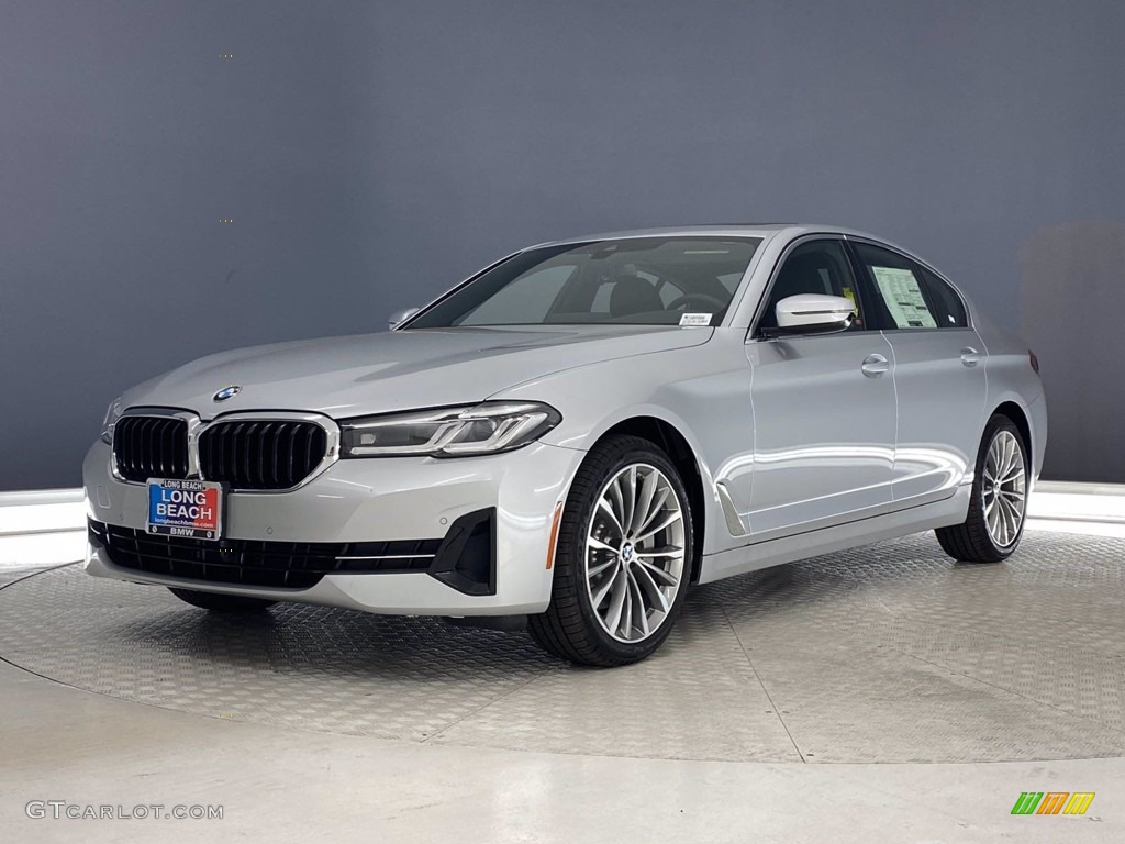 2021 5 Series 530i Sedan - Glacier Silver Metallic / Black photo #6